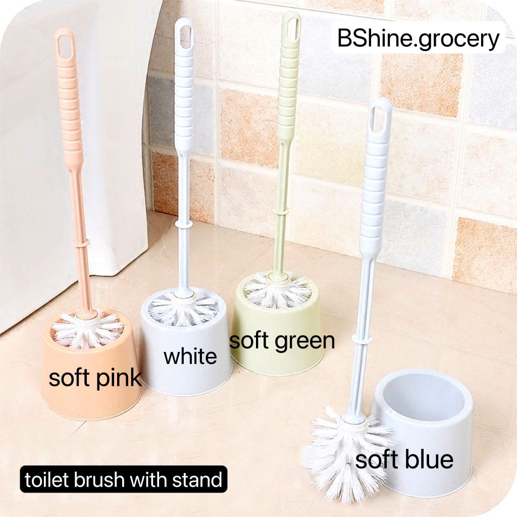 CHEAP Toilet Brush With Holder/PLASTIC HANDLE TOILET BOWL WASHER!! Shopee Malaysia