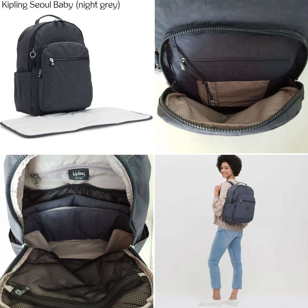 Kipling baby bag online backpack