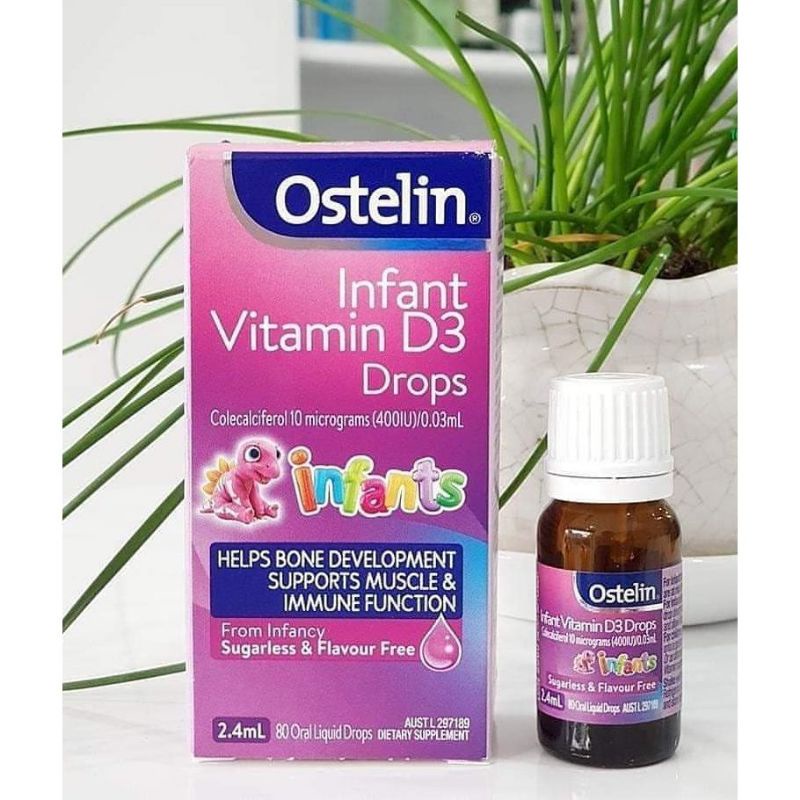 Ostelin 👶 Infant Vitamin D Drops💧400IU 2,4ml ( 012 year old ) Shopee