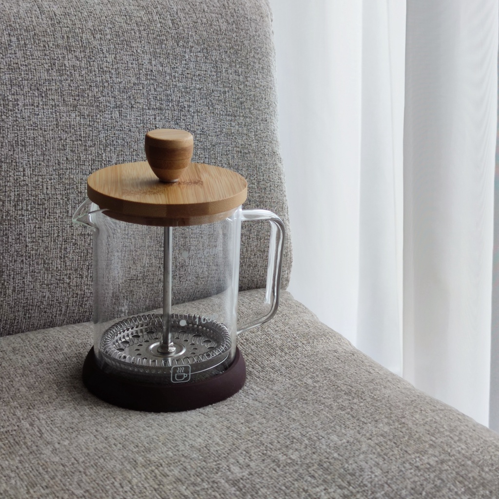 [Coffphilo] French Press Wood Shopee Malaysia
