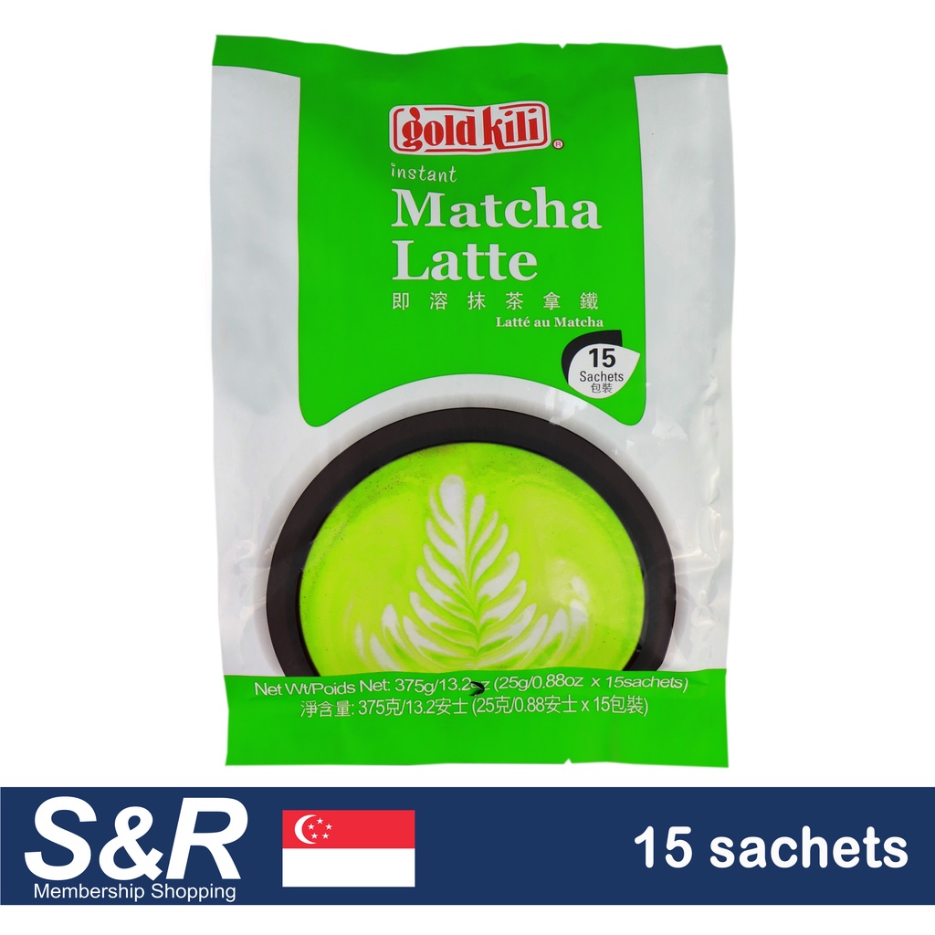 Gold Kili Instant Matcha Latte Matcha Powder Green Tea (25g x 15pcs ...
