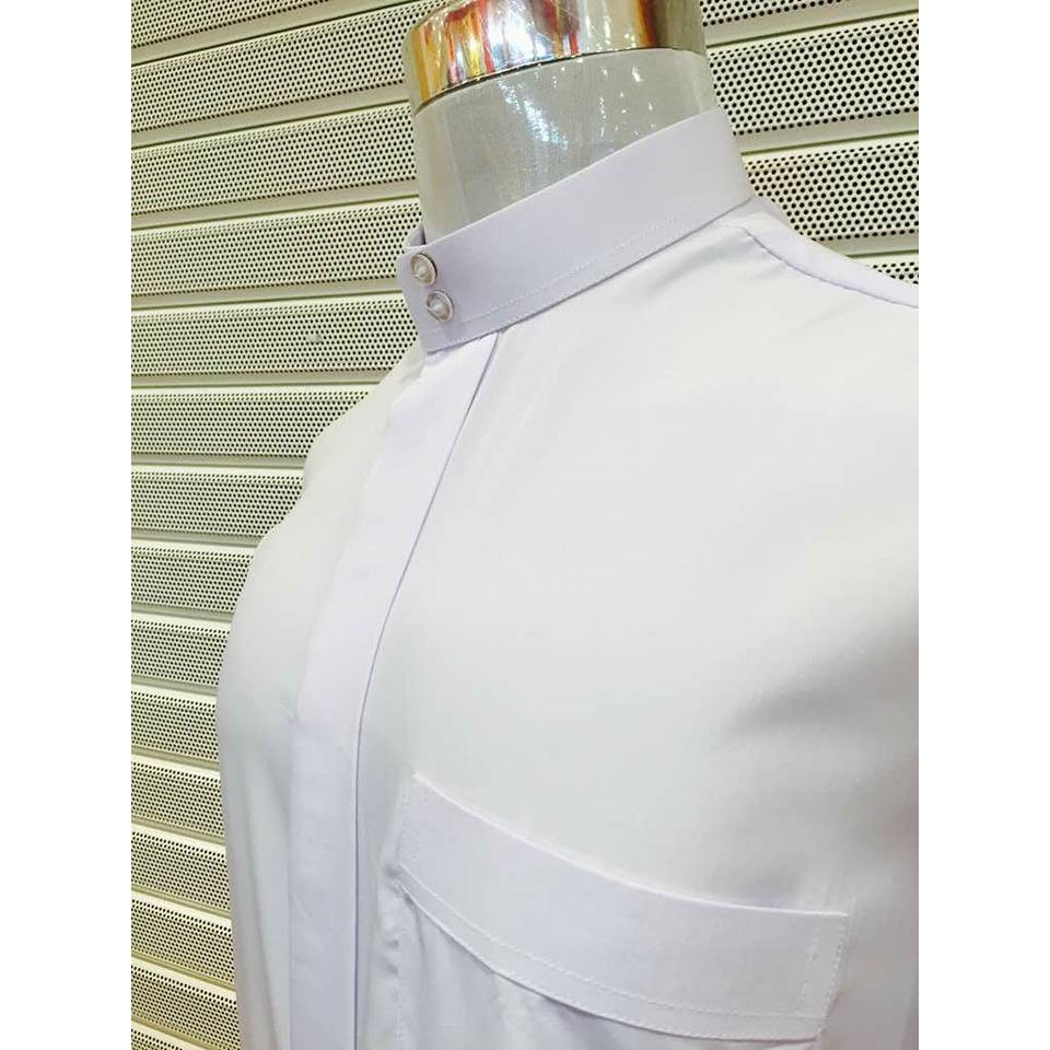 Jubah Putih Lelaki Dewasa White Putih Tahfiz Jenis Butang or Zip koler ...