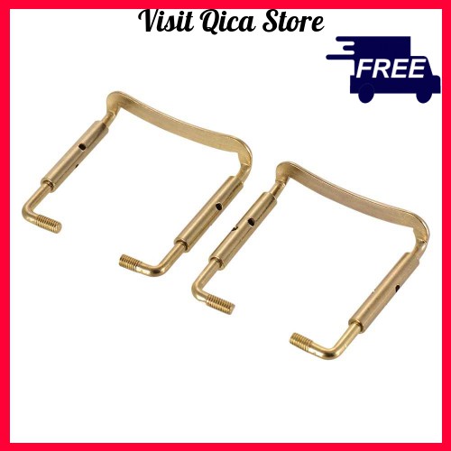 4/4 Violin Chin Rest Clamp Screws Chinrest Fix Screw Violin Parts Accessories, 2pcs (Gold