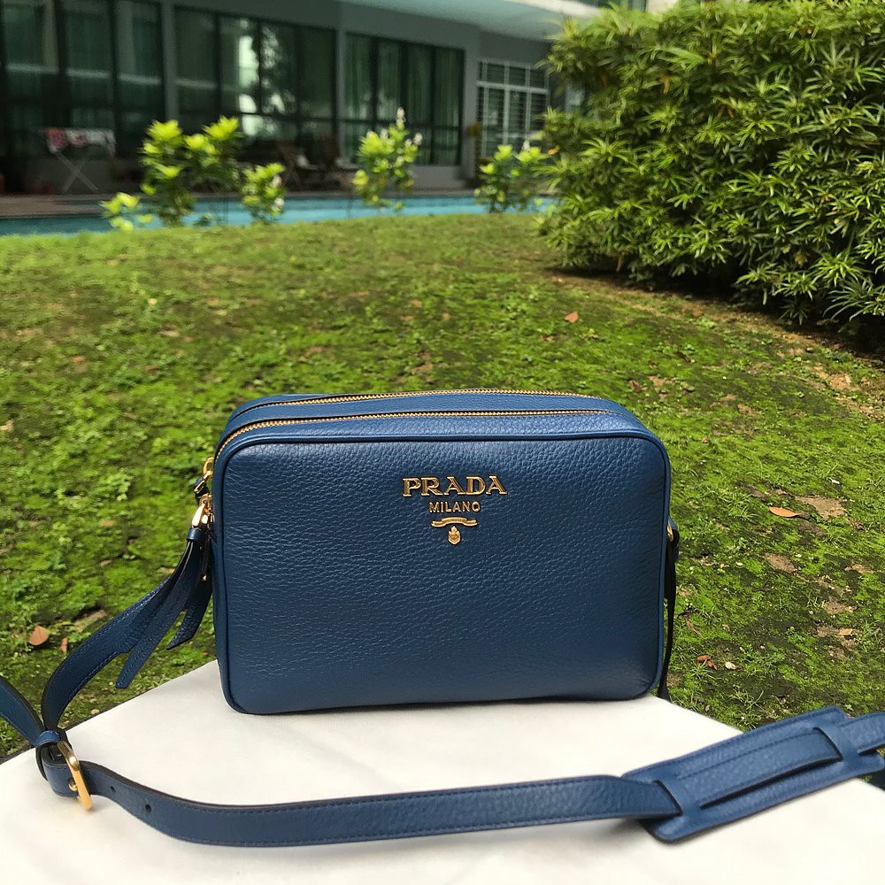 Authentic Prada Leather Camera Bag 1BH079 Shopee Malaysia