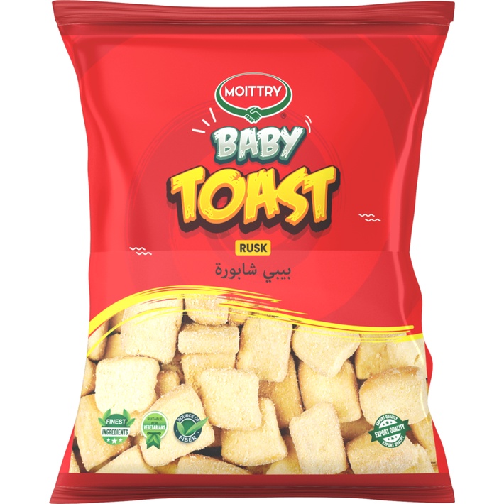 MOITTRY BABY TOAST (RUSK) 300 GM (100% HALAL, HIGH IN FIBER, 100% ...