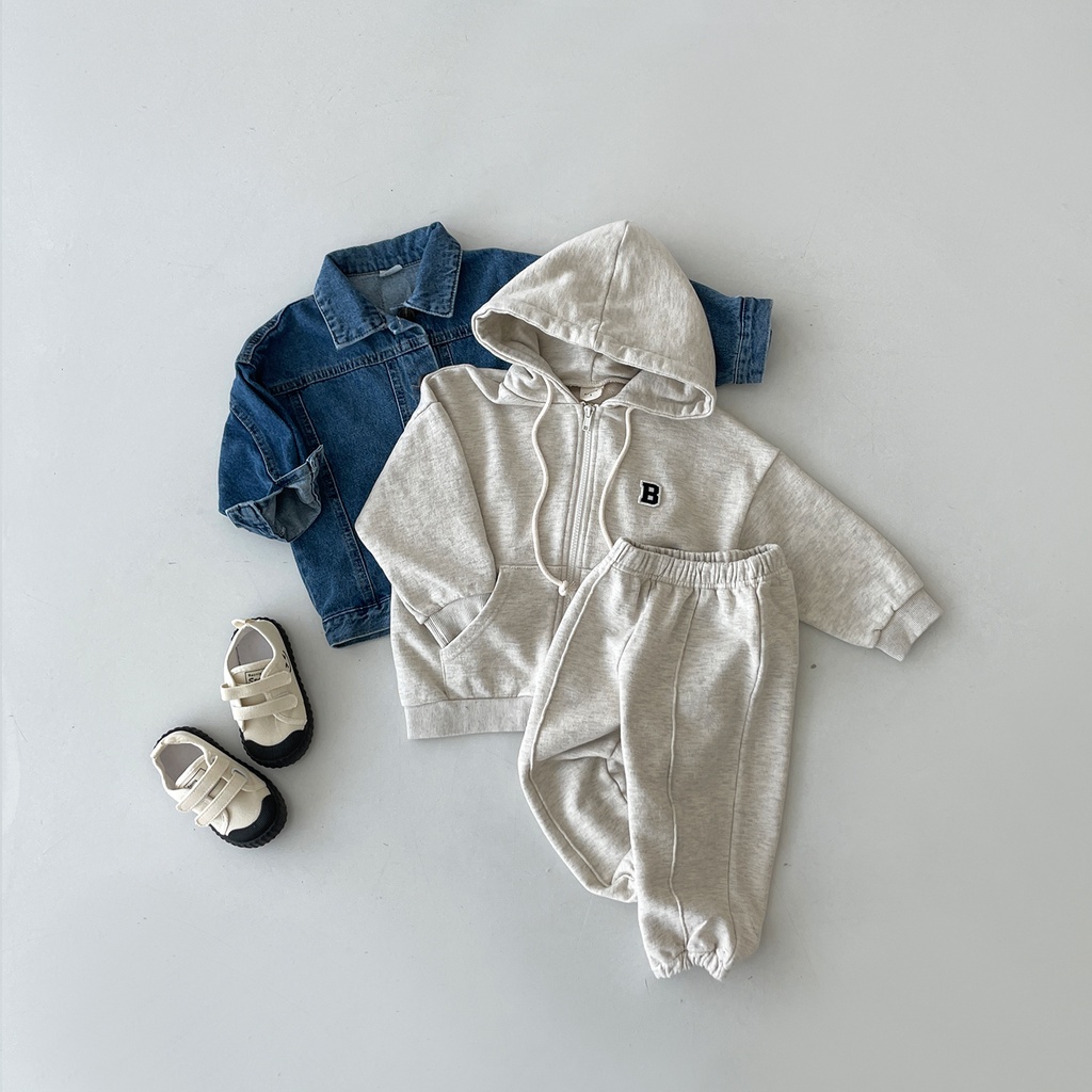 Baby Casual Tracksuit Children Boys Cotton Zipper Hooded Jacket