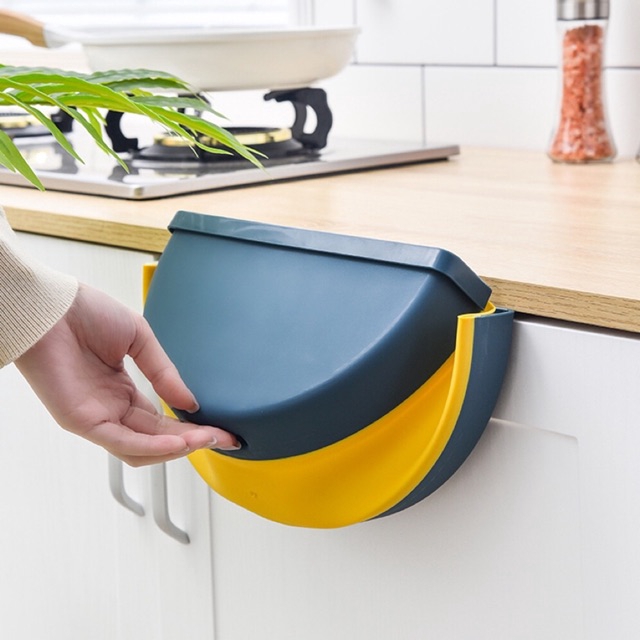 [ABS] Collapsible Kitchen Cabinet Trash Garbage Hanging Trash Can