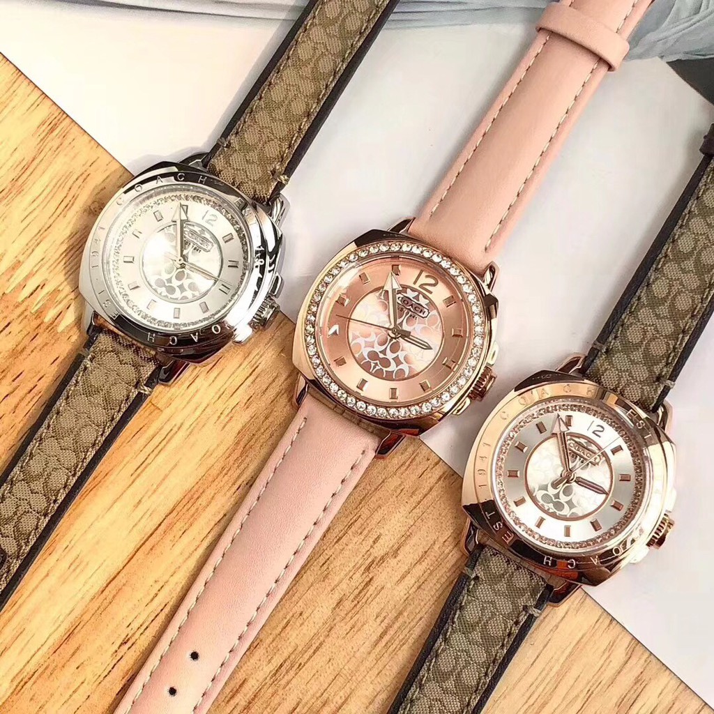 Three color Original single coach women s watch classic style full package