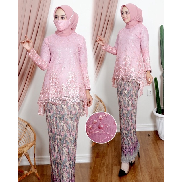 [Raya 2024] Rinjani Tulle Kebaya Set/Modern Kebaya/Graduation Kebaya ...