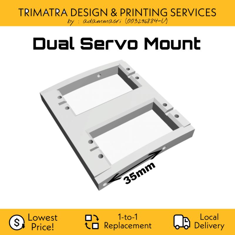 Dual Servo Mount for LCG Chassis Custom Crawler Shopee Malaysia