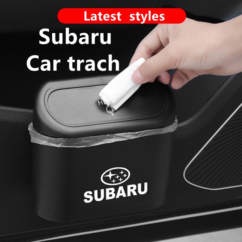 Car Trash Bin Hanging Vehicle Garbage Dust Case Box For Subaru XV ...