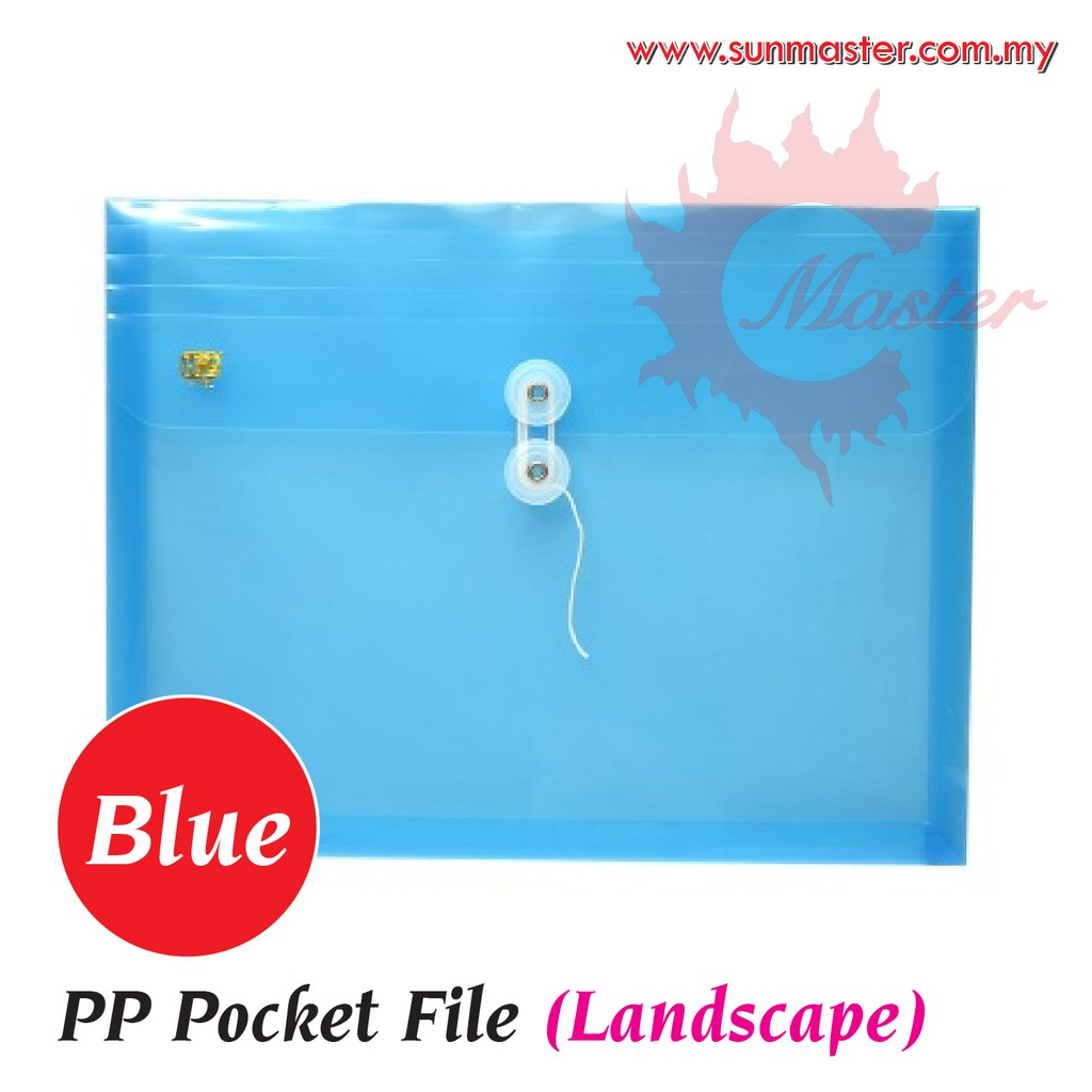 A4 PP Pocket File with String | PP Envelope File | PP String / Document ...
