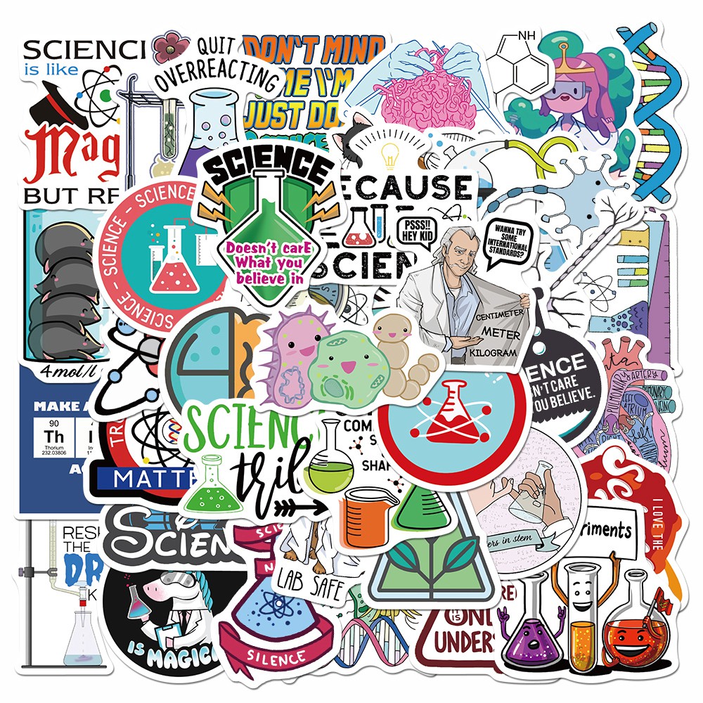 ready stock 50pcs lab series cartoon graffiti stickers laptop luggage ...