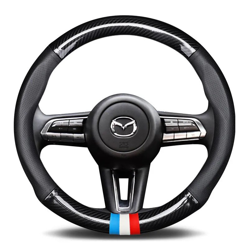 carbon fiber leather steering wheel cover Carbon fiber leather steering