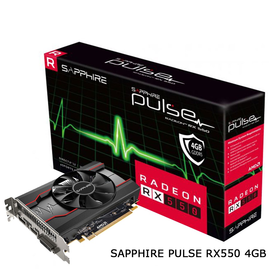 Sapphire Pulse RX550 4G D5 GPU | Shopee Malaysia