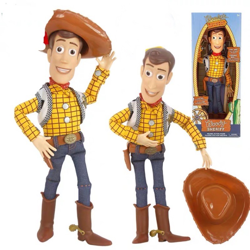 TOY STORY WOODY THE SHERIFF TALKING ACTION FIGURE (4653-T) | Shopee ...