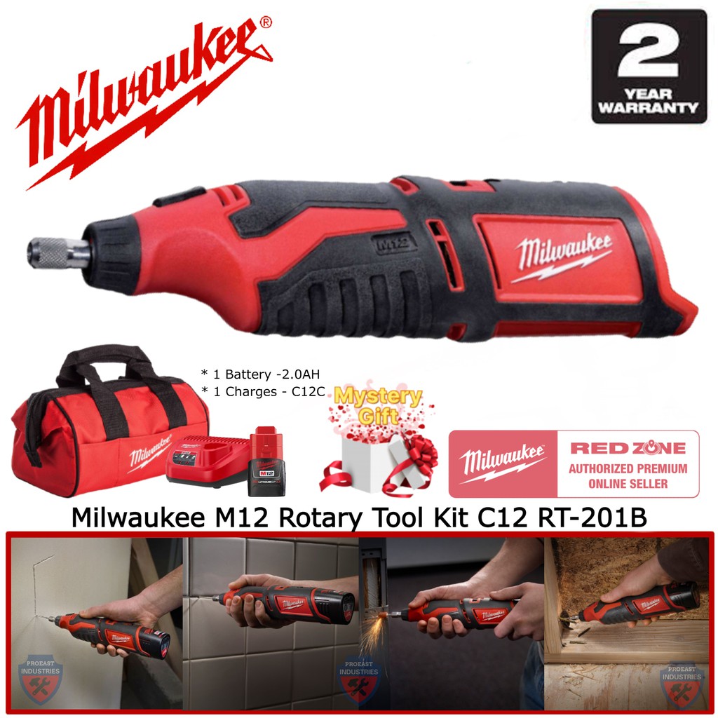 Milwaukee M12™ Cordless Rotary Tool (Tool Only) C12RT-0