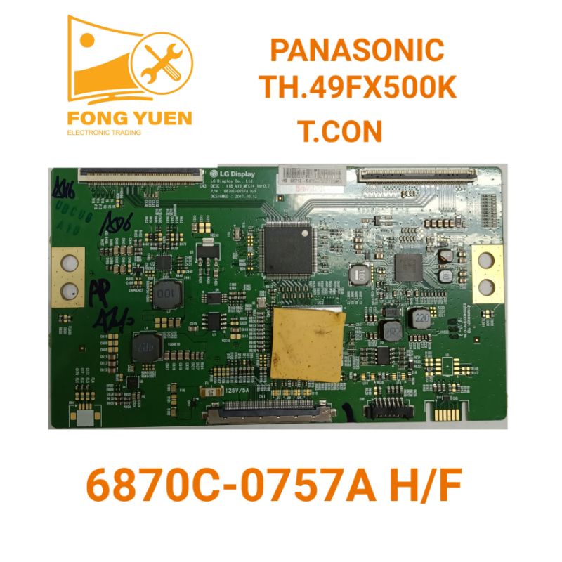 Carte électronique (T-Con) Pour écran Panasonic TH-42PWD8GK - Référence TNPA 3634 / L-40 - Occasion Fonctionnelle