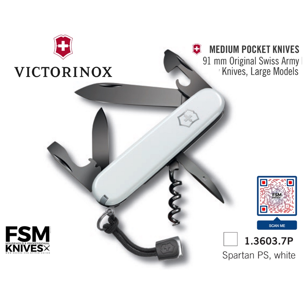 FSM KNIVES Victorinox Swiss Army Knives Medium Pocket Knife 91