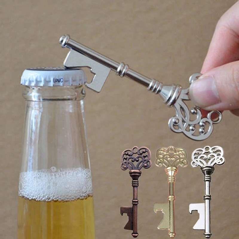 1Pc Creative Portable Vintage Key Shaped Bottle Opener / Metal Keychain ...