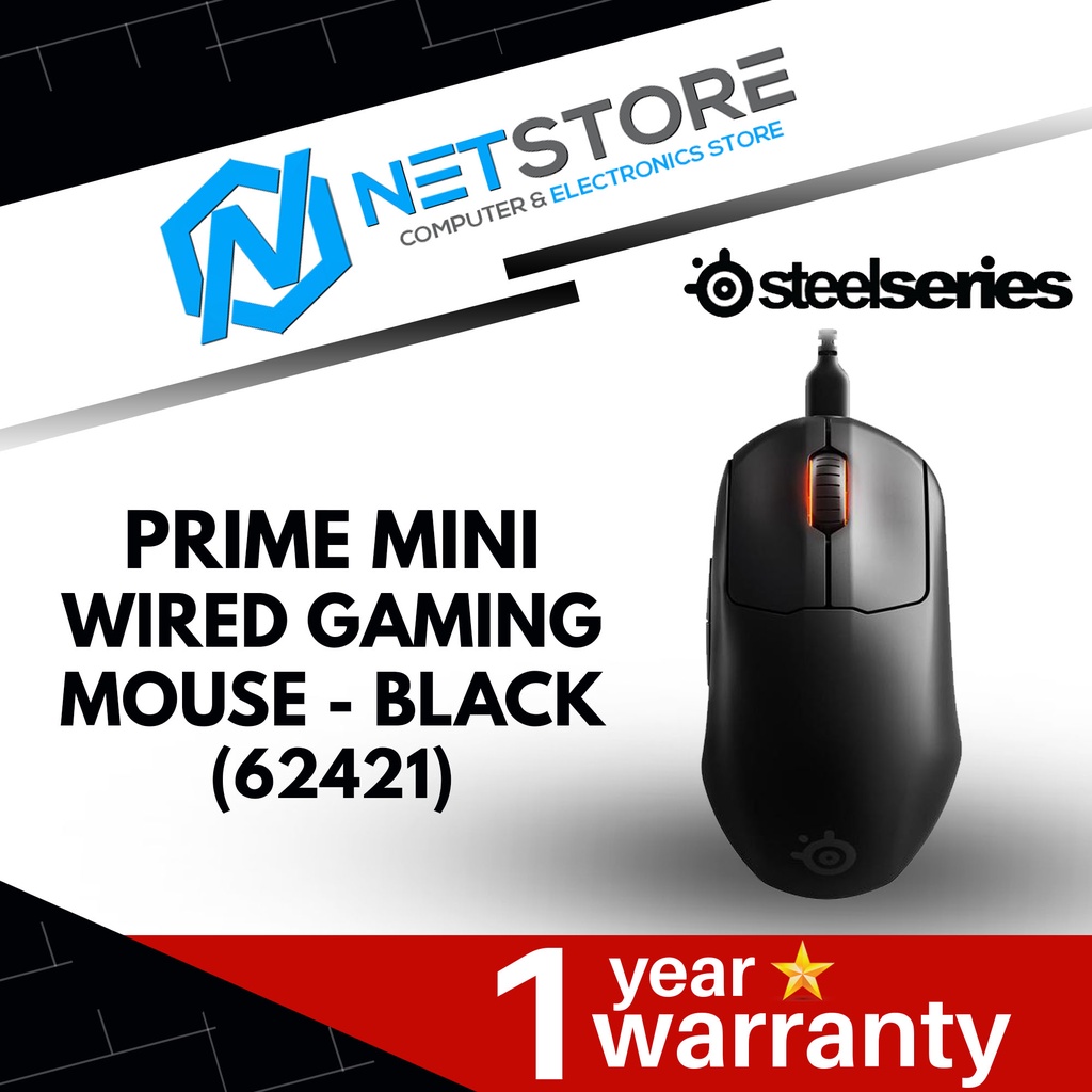 STEELSERIES PRIME MINI WIRED GAMING MOUSE - BLACK (62421) | Shopee Malaysia