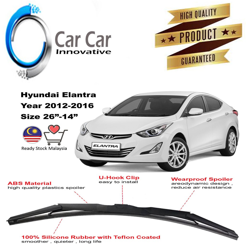 2013 elantra windshield wiper hot sale size