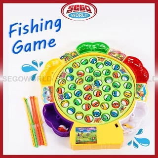 Electronic Musical Rotating Fishing Board Game Kids Classic Toy