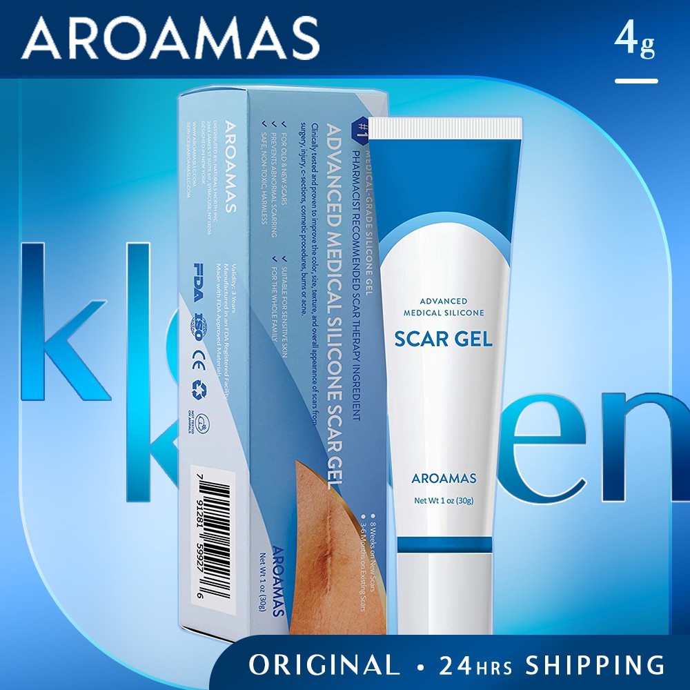 Aroamas Advanced Medical Scar Gel / Advanced Silicone Scar 8 Sheets / 4