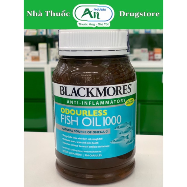 [Genuine Product] Blackmores Odourless Fish Oil 1000 Fish Oil oral tablet (200 capsules