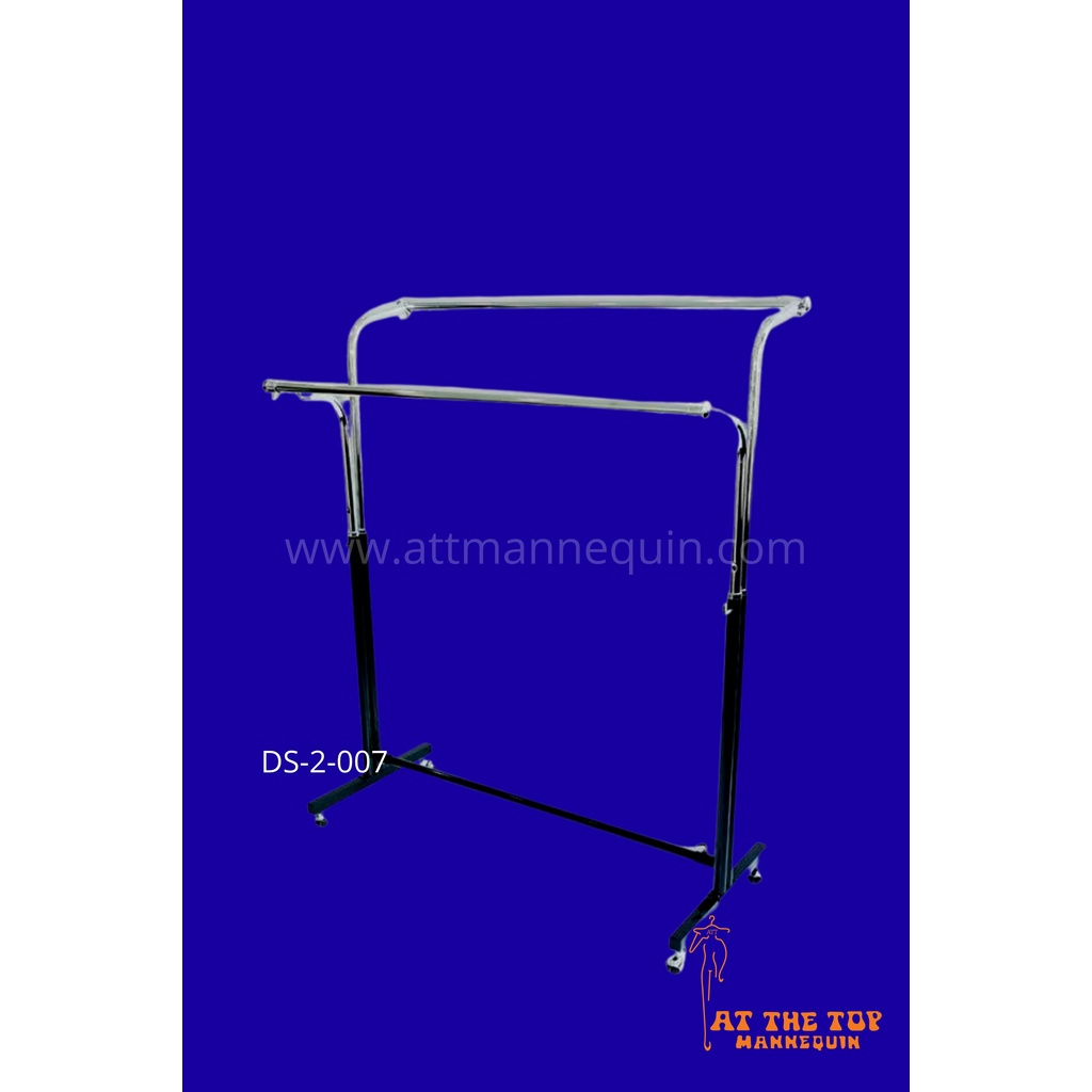 Two Way Round Bar Clothes Rack/Garment Rack/Display Stand/Clothes Stand ...
