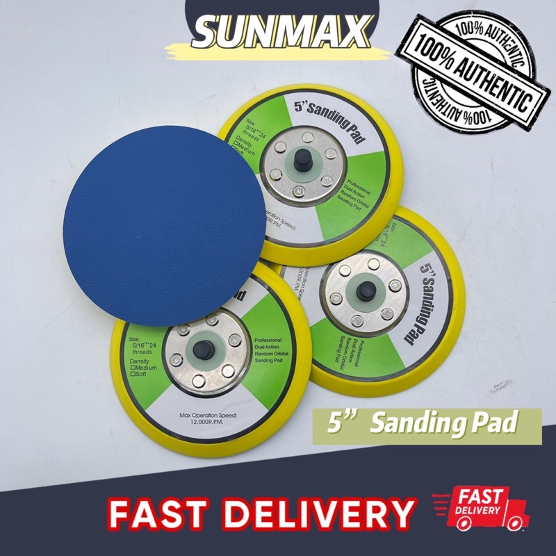 Ready Stock 5 Inch 12000Rpm Sanding Pad, Sanding Disc, Sander Pad, Disc