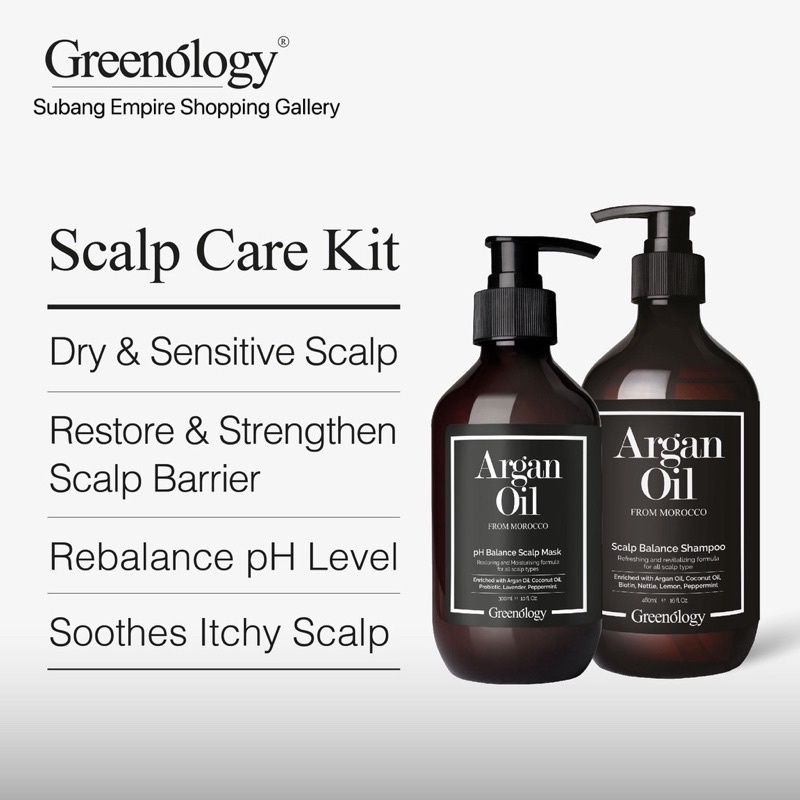 Greenology Natural Scalp Care Kit Dry Scalp/ Sensitive Scalp/ Dry