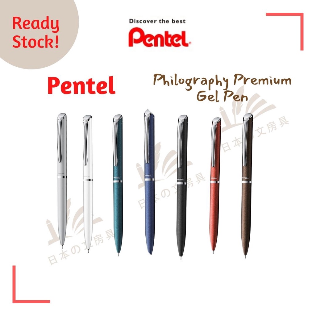 Pentel Premium EnerGel Philography Gel Pen 0.5 mm Shopee Malaysia