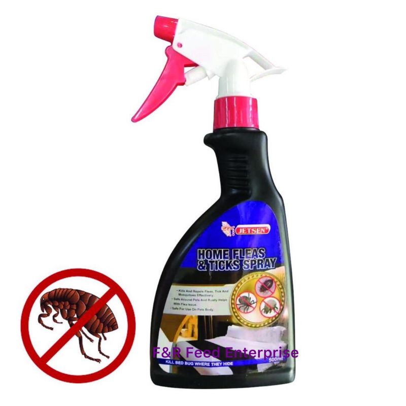 [READY STOCK] JETSEN Home Fleas & Ticks Spray 500mL(Ubat Kutu untuk