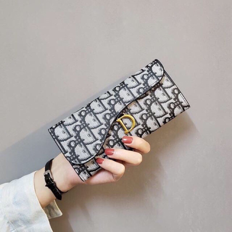 Lady dior long online wallet