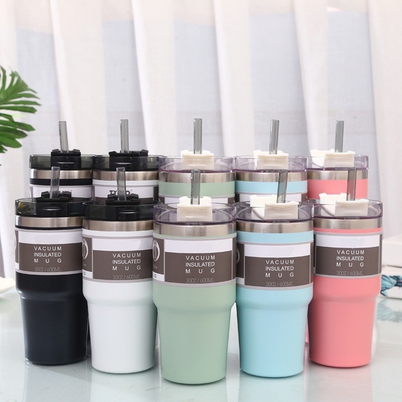SayYes Stainless Steel 304 Thermos Flask With Straw Flask Water Bottle ...