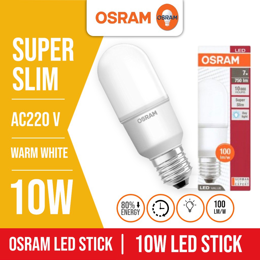 OSRAM LEDVANCE LED VALUE STICK 10 W/2700K E27 DAYLIGHT | Shopee Malaysia