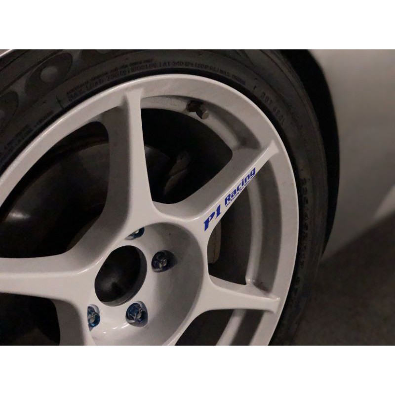 sticker rim P1 Racing transparent | Shopee Malaysia