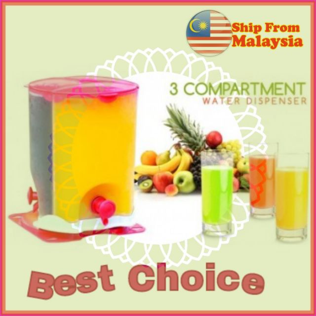 🔥HOT SELL 🔥3 IN 1 3 COMPARTMENT ROTATE ROTATING SPIN JUICE DRINK