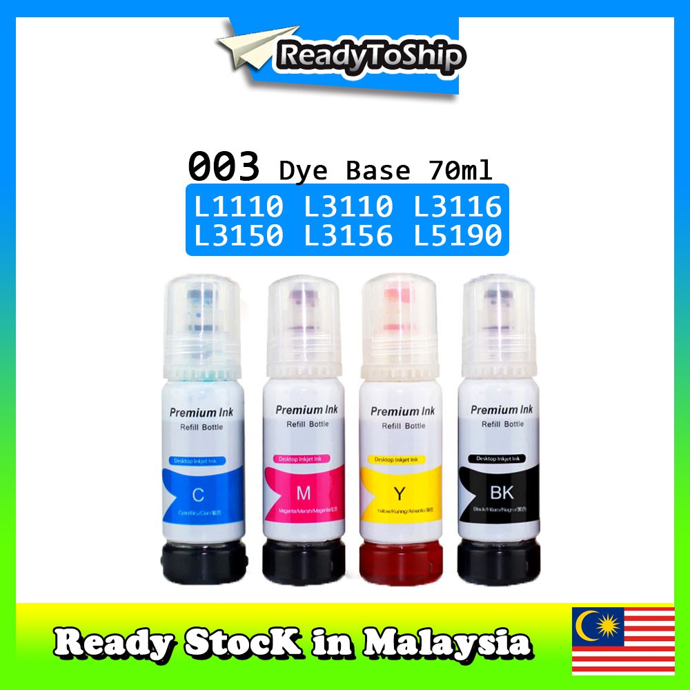003 Compatible L Series Printer Formula Refill ink For Printer L3110 ...