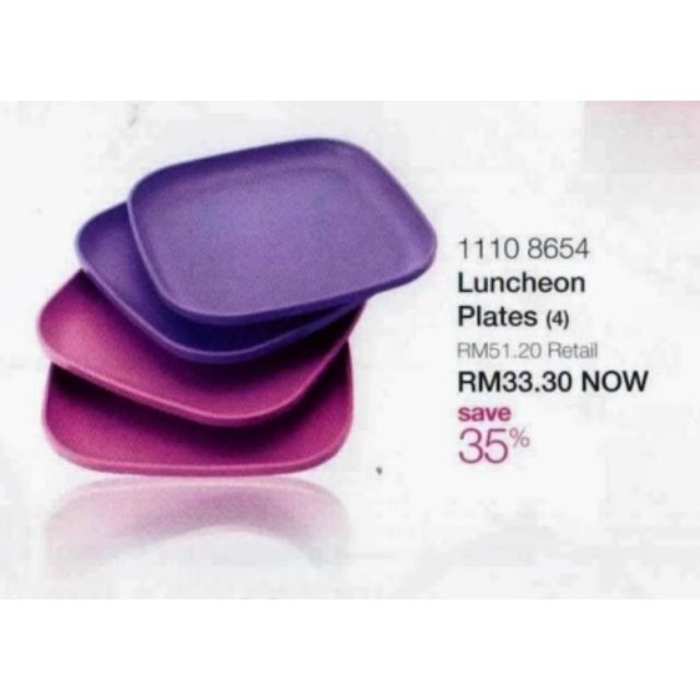 Tupperware sale luncheon plates