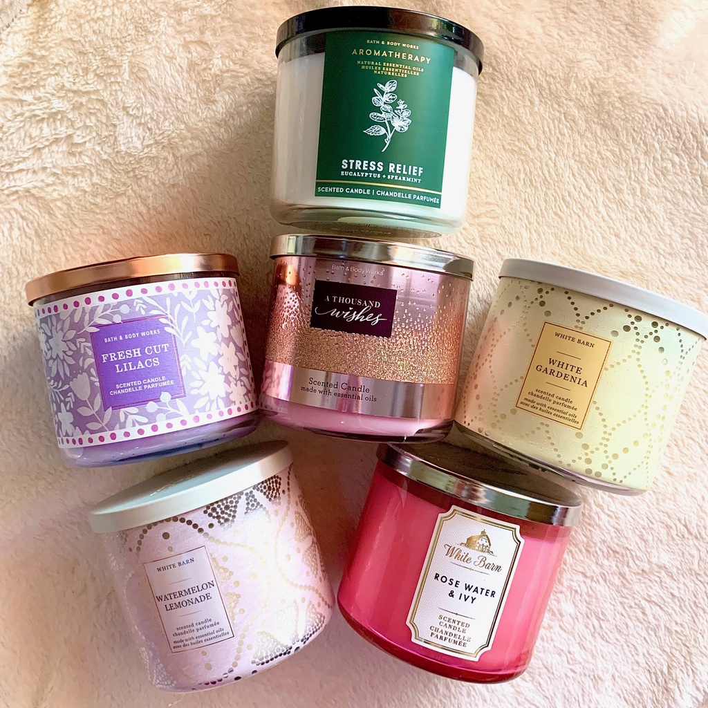 Bath & Body Works Candle 3-WICK CANDLE | Shopee Malaysia