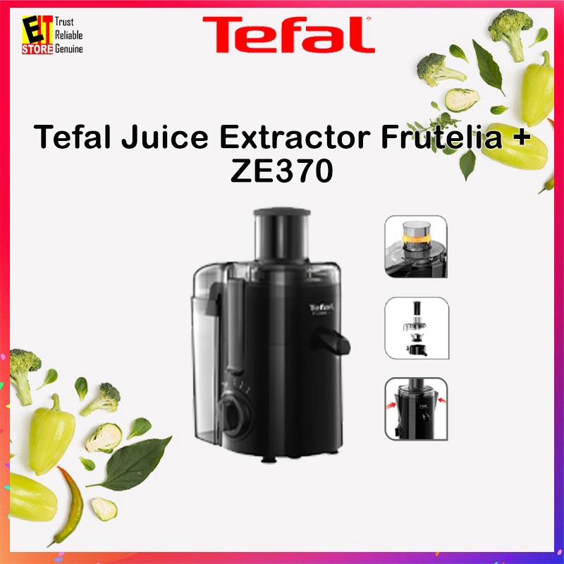 TEFAL JUICE EXTRACTOR FRUTELIA PLUS (BLACK) ZE370 (ZE370865) | Shopee ...