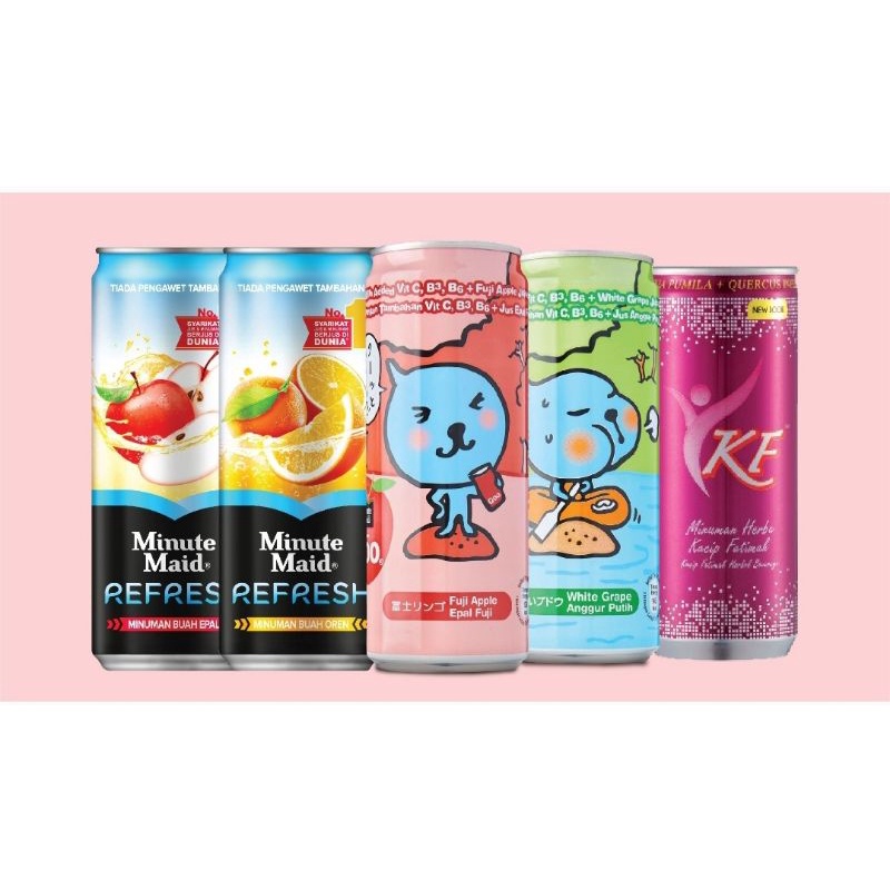 Minute Maid Qoo White Grape / Refresh Orange / Apple (300ml) NATIONWIDE