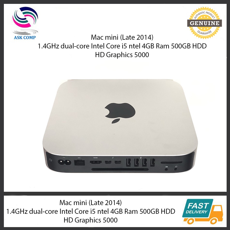 Mac mini 1.4GHz デュアルコア Intel Core i5