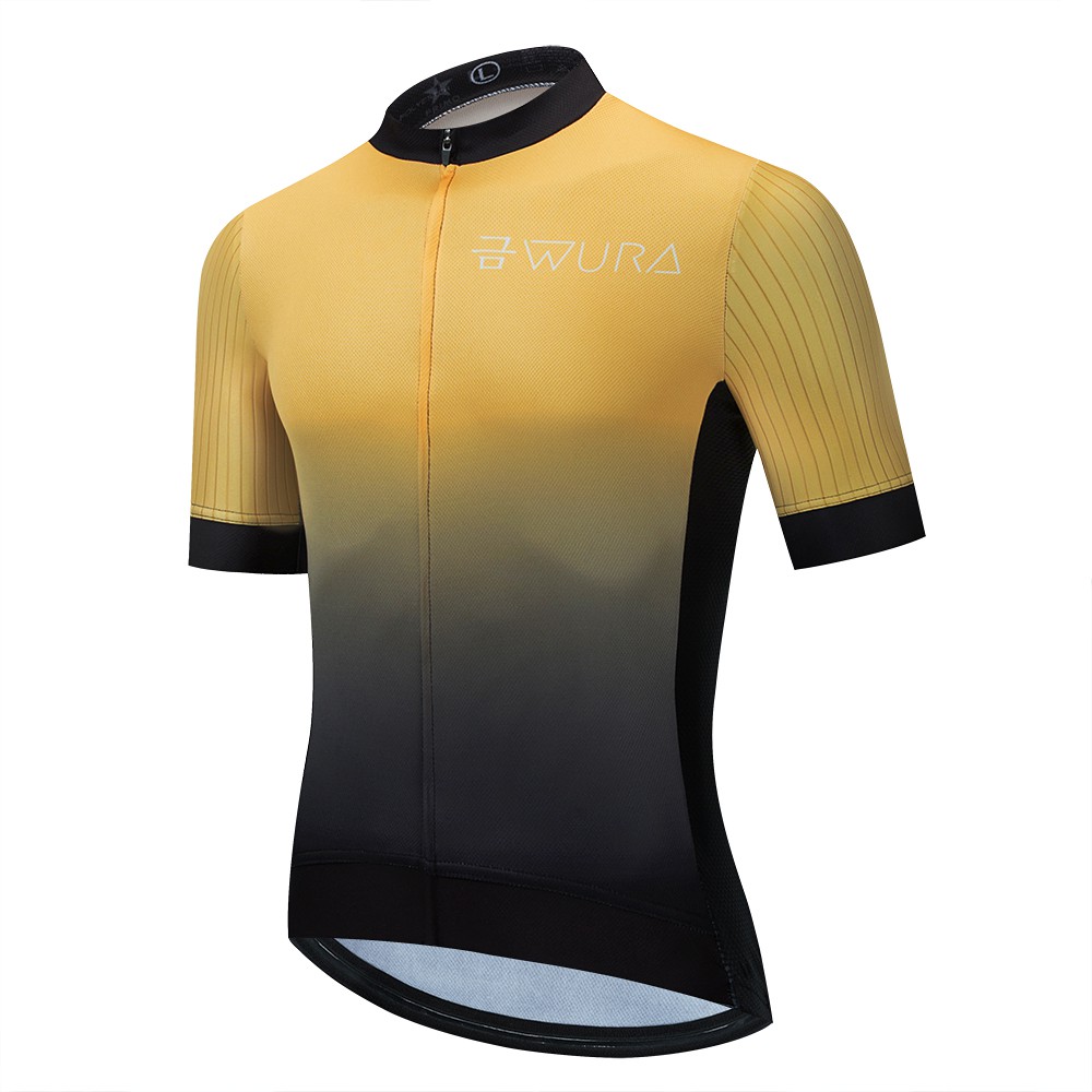 Men Cycling Jersey WURA 2.0 Gold and Black Clearance Stock Shopee Malaysia