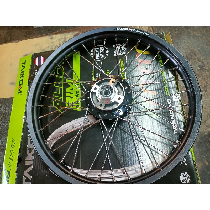 RXZ ALLOY RIM SET DEPAN BELAKANG 1.60X18 TAIKOM《SIAP SENTAR & BARING ...