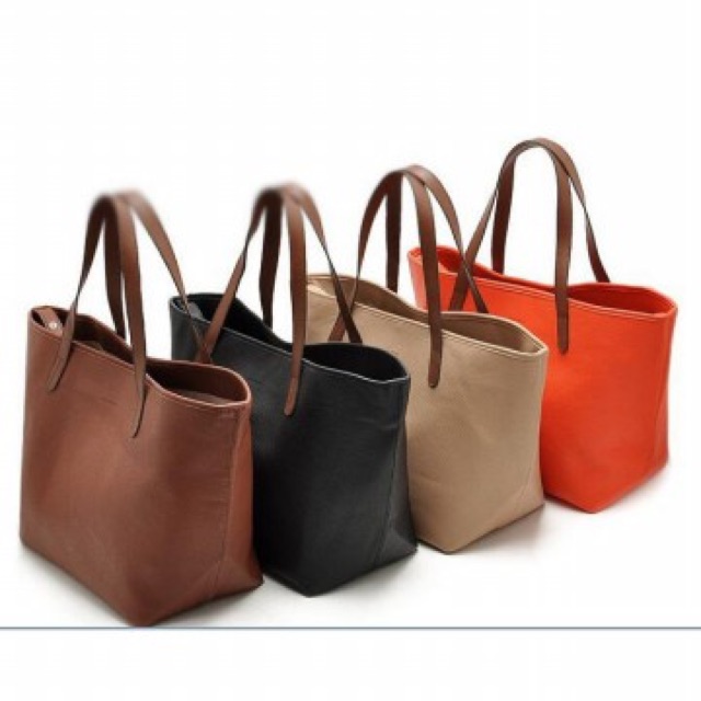 Mango leather tote bag hot sale