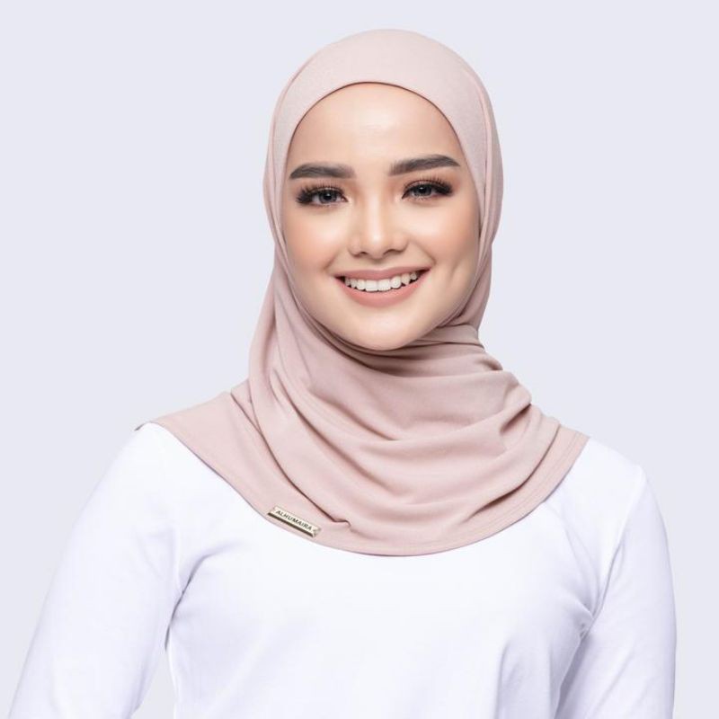 ALHUMAIRA STELLA PREMIUM INSTANT HIJAB (IVORY) | Shopee Malaysia