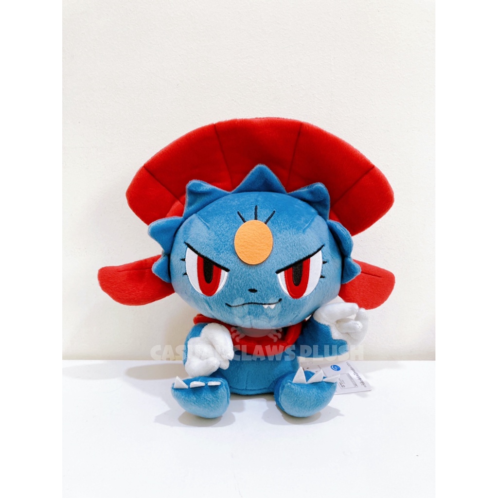 [BANPRESTO Original] Pokemon Weavile Big Round Head Scratch Pose Plush ...